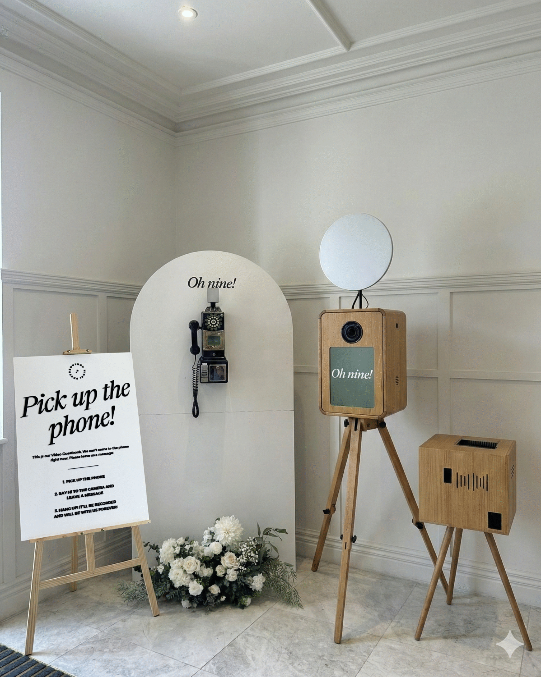 Rustic Photobooth + Video Guestbook Package